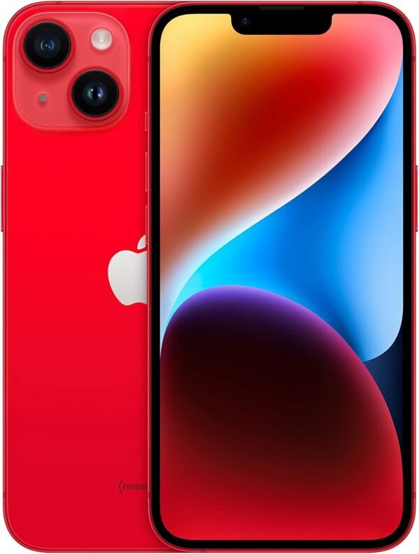 Apple iPhone 14, 256GB, (Product) Red - Unlocked (Renewed Premium)