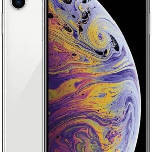 Apple iPhone XS Max, 64GB, Silver - Fully Unlocked (Renewed)