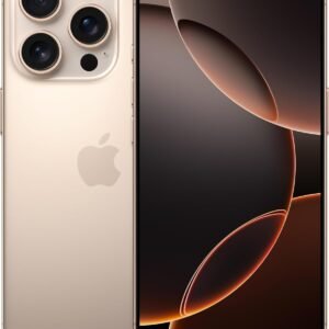 Apple iPhone 16 Pro Max, US Version, 256GB, Desert Titanium for AT&T (Renewed)
