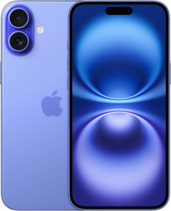 Apple iPhone 16 Plus, US Version, 128GB, Ultramarine - Unlocked (Renewed)