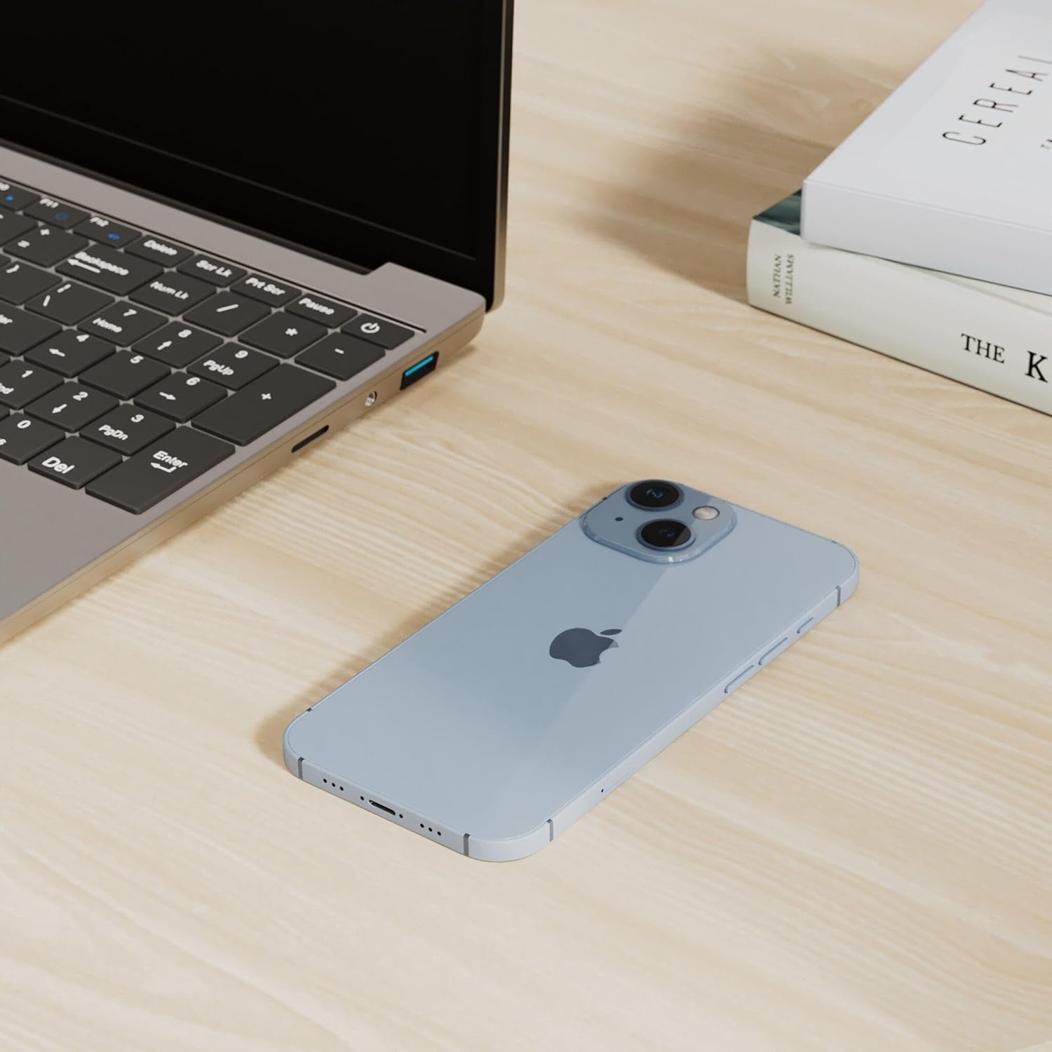 Apple iPhone 14, 128GB, Blue for Cricket Wireless (Renewed) - Image 2