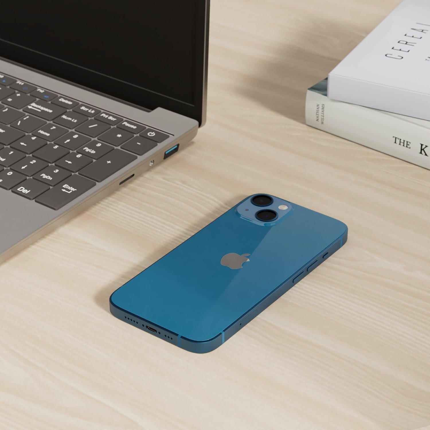 Apple iPhone 13, 128GB, Blue - AT&T (Renewed Premium) - Image 2