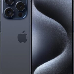 Apple iPhone 15 Pro, 256GB, Blue Titanium - Unlocked (Renewed)