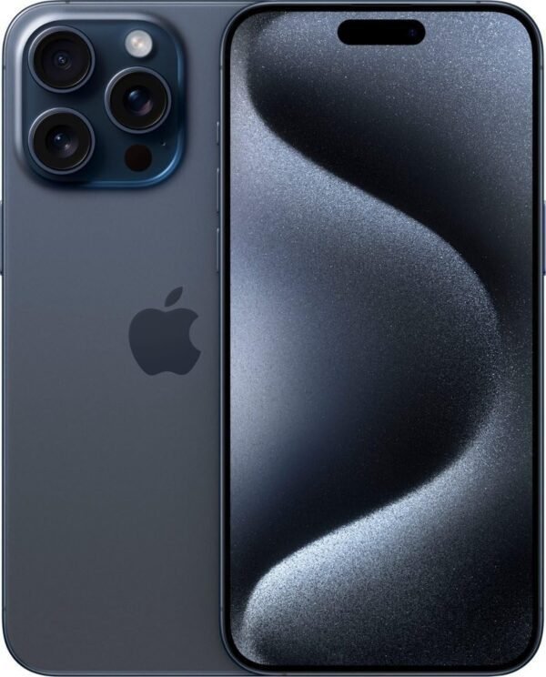 Apple iPhone 15 Pro Max, 256GB, Blue Titanium - T-Mobile (Renewed)